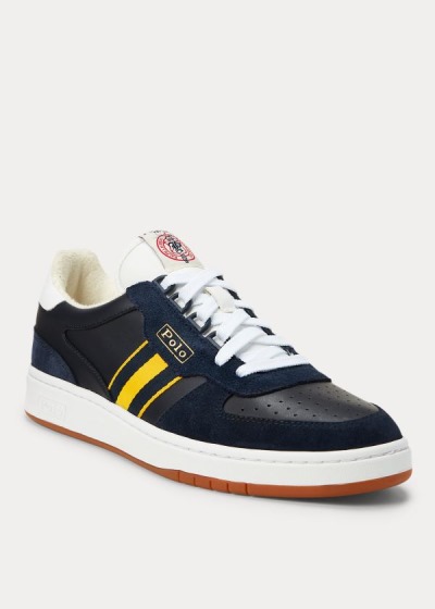 Polo Ralph Lauren Court Læder Sneakers Herre Danmark (YIDRP1726)